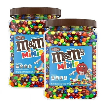 2 Pack | M&M’S Minis Milk Chocolate Candy Resealable Bulk Jar (52 oz.)