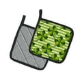 thumbnail image 2 of Caroline's Treasures Watercolor Shamrock Stripes Pair of Pot Holders, 2 of 3