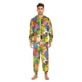 thumbnail image 3 of FORMRS Onesies Pajama for Adults Unisex Hoodie Winter Jumpsuit One Piece Sleepwear, Sizes S-2XL, Cartoon Birds Pattern, 3 of 7