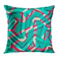 thumbnail image 1 of BOSDECO Blue Crazy Green Mosaic Effect Colorful Pattern Hipster Color Retro Bright PillowCase Pillow Cover 20x20 inch, 1 of 1