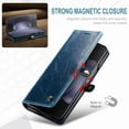 thumbnail image 6 of Smooth Retro Premium Flip Leather Phone Case for Samsung Galaxy Z Fold 5 5G Case Wallet with Card Holder Kickstand 7.6'' Fold5 Book Cover (Blue,Z Fold 5), 6 of 18