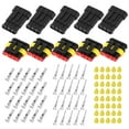 thumbnail image 2 of Car Wire Connector  Automobile Electrical Connector  4-pin Car Connector 5 Kits 4-pin Way Sealed Waterproof Electrical Wire Connector Plug For Car Automobile, 2 of 8
