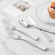 thumbnail image 3 of Pre Rolled Silver Plastic Silverware Set,Pre Rolled Napkins with Silver Cutlery Set for ,Birthday, 3 of 5