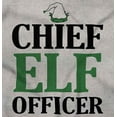 thumbnail image 2 of Xmas Chief Elf Officer Santa Helper Long Sleeve TShirt Men Women Brisco Brands X, 2 of 6