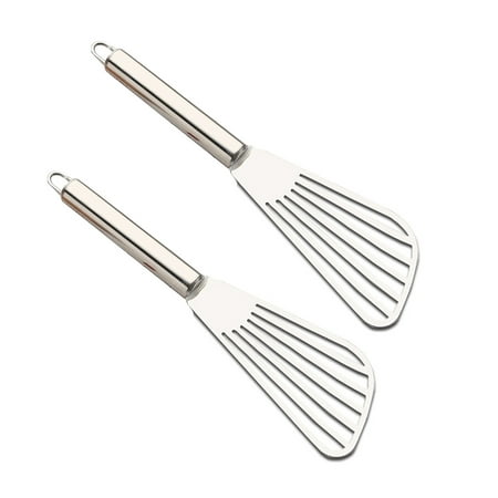 

Pengpengfang 4Pcs Ergonomic Reliable Cooking Spatula Stainless Steel Practical Hear-resistant Spatula Shovel Cooking Tool