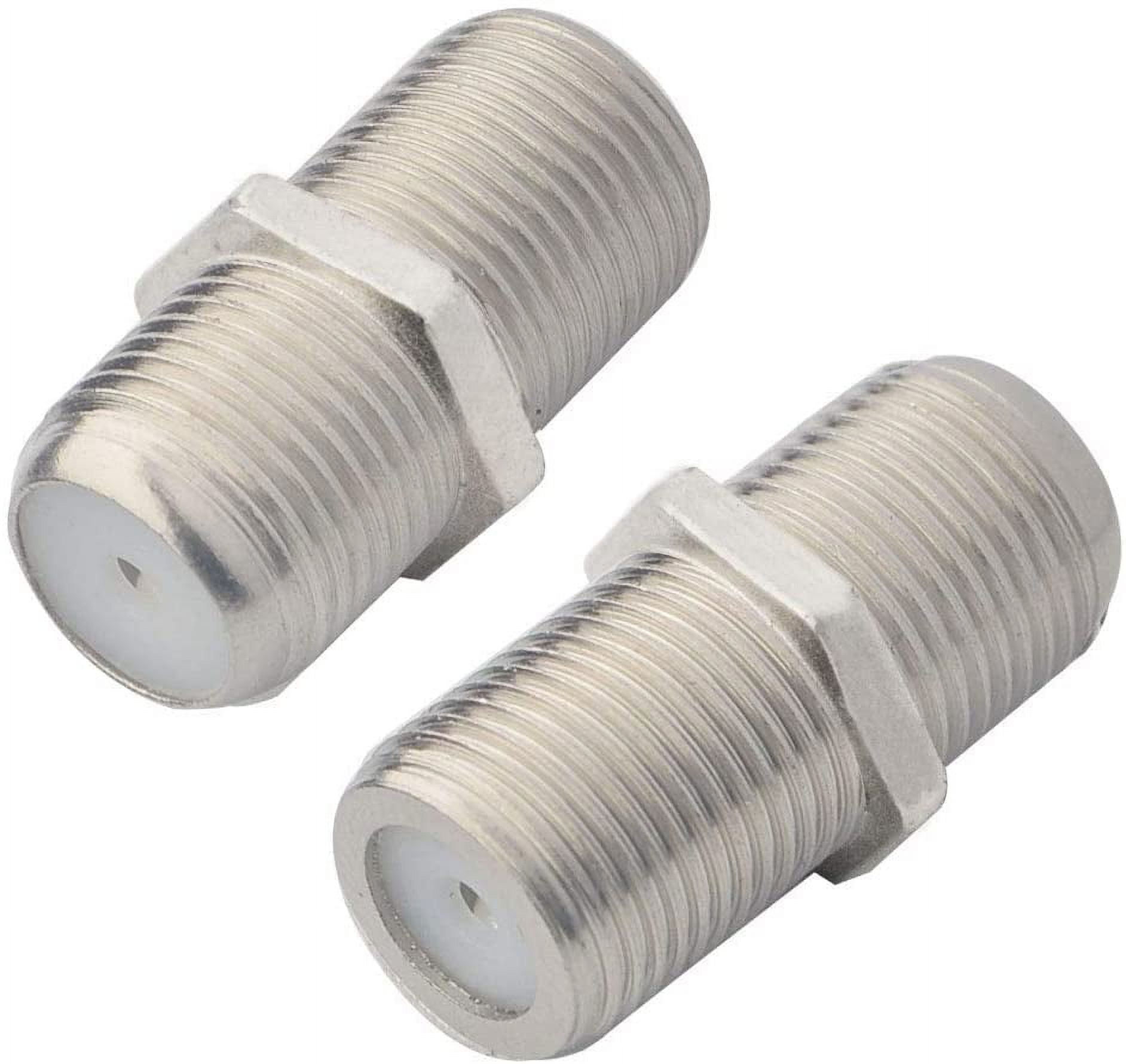 Quintina F-Type RF Coaxial Cable Connector, 2 Pack