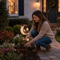 thumbnail image 5 of 2026 Christmas Solar Garden Stake Light, Santa Claus Moon LED Lantern Decor, Waterproof Metal Outdoor Yard Light for Garden Patio Walkway Porch, 5 of 6