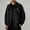 Black, variant on Mens Oxford Cloth Zipper Jacket Casual Streetwear Loose Fit Multi Pocket Windbreaker Spring Autumn Outerwear Coat