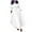 White, variant on Black Dresses for Women Women's Spring and Fall New Fashion Style Lace Up Long Sleeve Large Size Long Dress