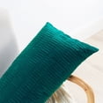 thumbnail image 3 of Home Soft Things Pleated Velvet 2 Piece Throw Pillow Cover Set - Sapphire - 14" x 26", 3 of 5