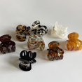thumbnail image 5 of 2 uds. De pinzas para el pelo pequeñas de acetato de carey, Mini pinzas para el pelo de cangrejo dulce para mujeres y niñas, pasadores, conjunto de accesorios para el cabello a la moda, 5 of 5