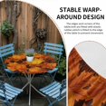 thumbnail image 2 of Orange Pumpkins Fall Round Tablecloth for 55-60 Inch Tables,Fitted Table Cover with Elastic Edge,Maple Leaves Thanksgiving Botanical Waterproof Outdoor Table Cloth Protector for Patio Garden Dinner, 2 of 9