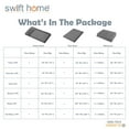 thumbnail image 5 of Swift Home 4-Piece Soft Lightweight Gray Microfiber Sheet Set with Extra Pillowcases, Twin-XL, 5 of 5