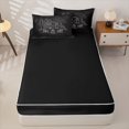 thumbnail image 3 of catabedysis Lines Camping Zipper Twin Comforter Sets with Fitted Sheet and 2 Pillowcases,Camper Print Zipper Bedding Set For Boys,Multicolor,Black Reversible,4-Piece, 3 of 7