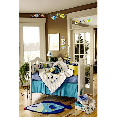 Kind of Fishy 4-Piece Crib Bedding Set
