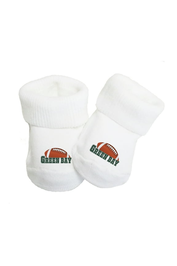 Baby (0-9 months) Toe Sock Booties for Green Bay Fans
