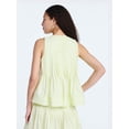 thumbnail image 3 of Free Assembly Women's Sleeveless Pintuck Peplum Top, Sizes XS-XXL, 3 of 6