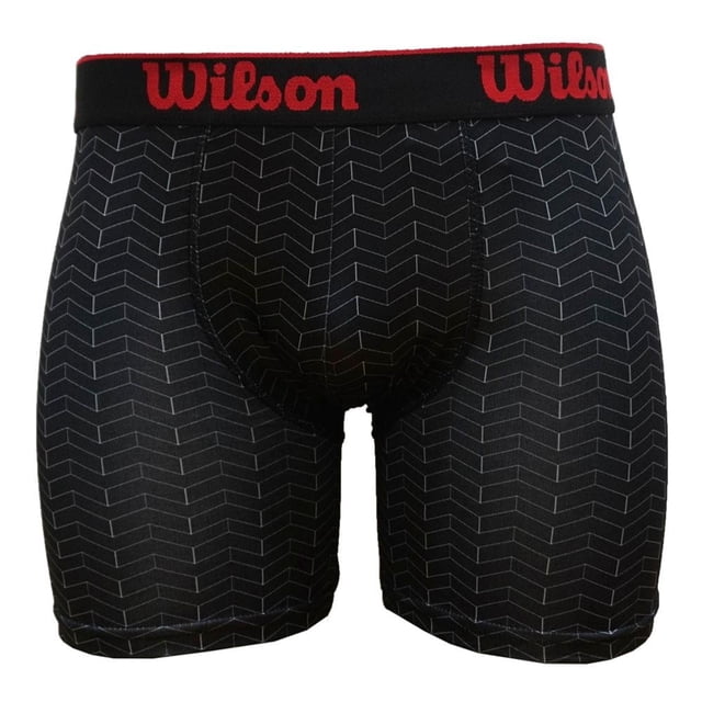 Bóxer Wilson para Hombre, Estampado Negro Talla G Negro Talla G