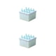 thumbnail image 1 of Toystoory Máquina para hacer hielo, crema, utensilio de cocina, herramienta de moldeo, accesorio DIY, 8 rejillas, multiusos, antiadherente, sin Type1 NO1, 1 of 6