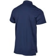 thumbnail image 3 of Men's Navy Atlanta Braves Color Blocked Stretch Polo, 3 of 3