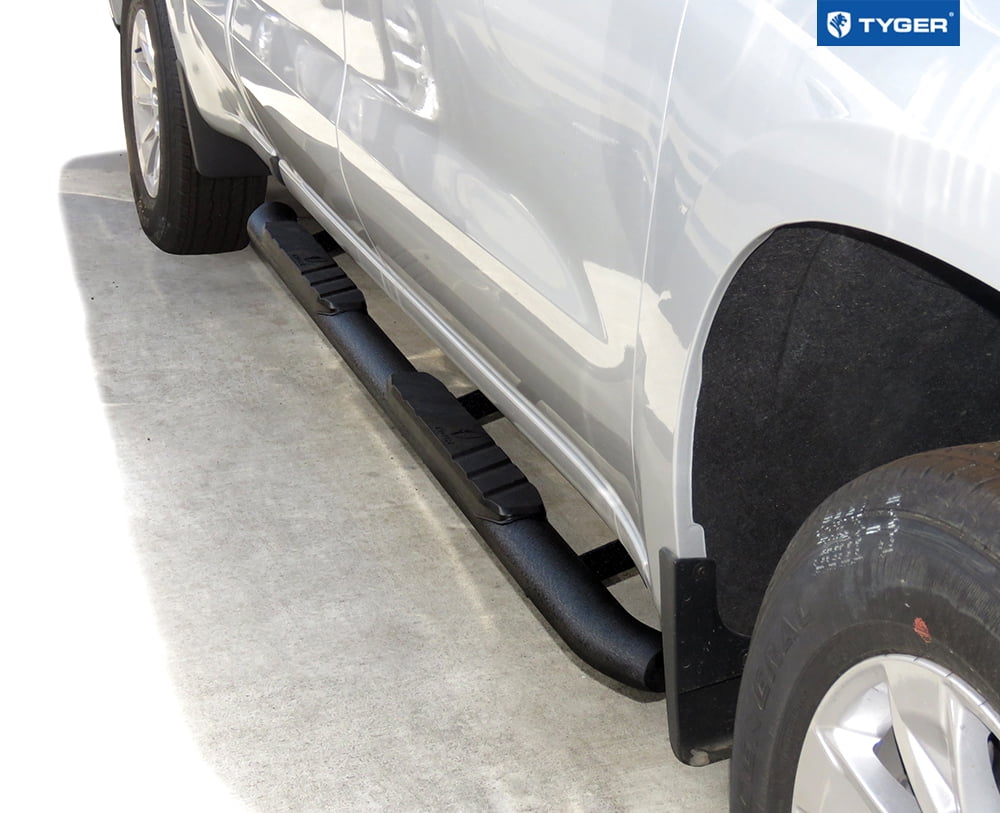 Tyger Auto 3.5" Rider Running Boards Compatible with 2019-2026 Chevy Silverado GMC Sierra 1500; 2020-2026 2500 3500HD (Not Fit 19 LD) | Double Cab | TG-SS2C35088 | Side Step Rail Nerf Bars
