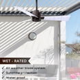 thumbnail image 3 of Matthews Fan Company AK-TB-MWH-42 Alessandra 42” Textured Bronze Ceiling Fan with 3 Matte White Blades, Remote Control, Indoor/Outdoor Wet Rated, 3 of 6