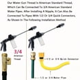 thumbnail image 3 of High-Pressure Multi-Functional Car And Motorcycle Wash Water Gun, Durable Plastic Body, Garden Hose With Adjustable Nozzle, Powerful Spray Gun For Bicycle/Vehicle/Outdoor Cleaning/Garden Watering., 3 of 8