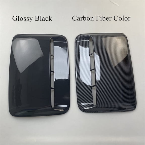 Phyun 3x Gloss Black Car Hood Scoop Kit Air Flow Bonnet Cover Trim  Adhesive