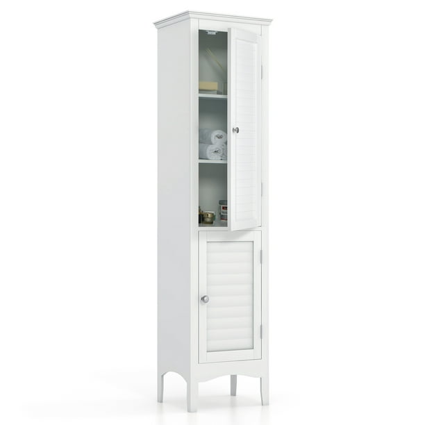Topbuy Freestanding Bathroom Storage Tall Narrow Storage