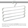 thumbnail image 6 of EDNA HOME Space Saving Pants Hanger, 4 Layer, 5 Pack, 6 of 6