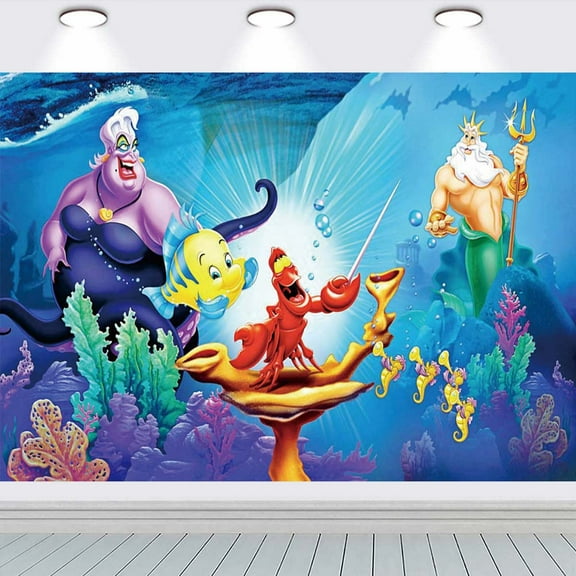 Ursula school Background Wall Decor Taspestry Poster Banner Backdrop Party Supplies