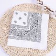 thumbnail image 4 of Advancent Bufanda pequeña cuadrada de moda Hip hop Cool Guy mujeres hombres impresión cabeza envoltura rap estrella pañuelo cuello lazo para el pelo Accesorios para máquinas de ejercicios Blanco Advancent JJ15373-05, 4 of 6