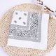 thumbnail image 4 of Advancent Bufanda pequeña cuadrada de moda Hip hop Cool Guy mujeres hombres impresión cabeza envoltura rap estrella pañuelo cuello lazo para el pelo Accesorios para máquinas de ejercicios Blanco Advancent JJ15373-05, 4 of 6