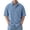 Light Blue#02, variant on Dwelliawo Mens Button Down Casual Summer Beach Shirts Button Down Short Sleeve Shirts Holiday Beach Regular Fit Cotton Button Up Shirt Summer Tops Khaki XL