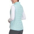 thumbnail image 3 of Little Donkey Andy Women's Packable Lightweight Puffer Vest with Recycled Insulation for Running Hiking Blue Glow L, 3 of 7