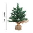 thumbnail image 3 of 11.8Inch Artificial Small Mini Christmas Tree, Desktop Miniature Christmas Trees Mini Pine Tree with Base, Perfect for Xmas Tabletop Decorations, 3 of 6