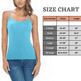 thumbnail image 6 of M&M SCRUBS Women's Soft and Breathable Cotton Stretch Camisole with Adjustable Strap Tank Top (Water Blue, Large), 6 of 6