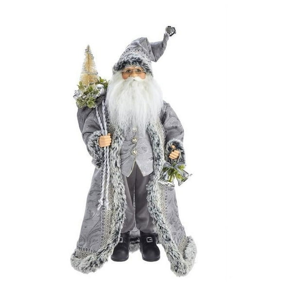 Kurt S. Adler KK0040 18 Po. Père Noël Argenté