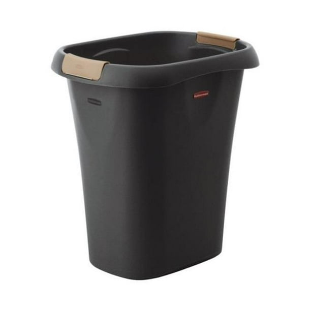 Rubbermaid FG5L6100Bla Wastebasket 21qt Black pack of 6 Walmart