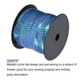 thumbnail image 3 of Uxcell 100Yards 6mm Flat Sequin Strip Spangle Paillette String Sequin Trim Blue, 3 of 6