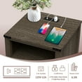 thumbnail image 5 of Farmhouse Nightstand with Charging Station, Beside Table with Barn Door, Modern End Side Table with Storage for Bedroom, Office, 5 of 8