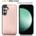 thumbnail image 3 of For Samsung Galaxy S23 FE 5G Case, Takfox Galaxy S23 FE 5G Wallet Case, PU Leather Credit Card Holder Slots Kickstand Magnetic Flip Cover,for Galaxy S23 Fan Edition 5G/SM-S711, Rose Gold, 3 of 7