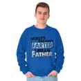 thumbnail image 3 of Funny Worlds Greatest Father Farter Men's Crewneck Sweatshirt Brisco Brands X, 3 of 5