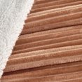 thumbnail image 4 of Ribbed Plush Sherpa Reversible Throw Blanket (50" x 60" Throw, Toffee), 4 of 6