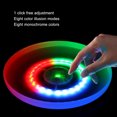 thumbnail image 3 of RGB Flying Disc, Timing RGB LED Flying Disc 8 Dazzling Color Single Color Modes  for Outdoor Playing, 3 of 7