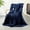 Navy Blue, variant on TRUSTWARMTH Electric Heated Blanket Throw - 50" x 60" Fast Heating Blanket with 6 Heating Levels & 4 Hours Auto off, Soft Sherpa & Waffle Pattern,Black