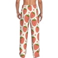 thumbnail image 3 of Goofa Hand Drawn Strawberry Printed Soft Pajama Pants for Men, Wide Leg Comfy Casual Lounge Yoga Pants-XX-Large, 3 of 9