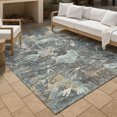 thumbnail image 3 of Addison Rugs Chantille Indoor/Outdoor Transitional Floral Gray Machine Washable Rectangle Rug, 9' x 12', 3 of 8