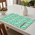 thumbnail image 6 of Placemat, Pioneer Flower Floral Print Pattern Place Mats Table Mat Set Of 2, PVC Washable Placemats for Party Kitchen Dining Decoration, 18x12 Inch, Fade Resistant, 6 of 6