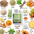 thumbnail image 4 of Clean Nutraceuticals Slippery Elm Psyllium Husk Pre Probiotic Digestive Gut Health Supplement with Aloe Vera Cascara Sagrada Marshmallow Root DGL Licorice Senna Extract, 4 of 9